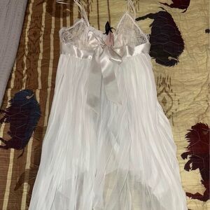 Victoria's Secret Cream Satin and Lace Chemise